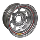BASSETT 57SF2S Wheel 15x7 5x4.5 2in BS Silver Spun