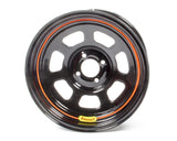 BASSETT 57SH4 Wheel 15x7 4x100mm D- Hole 4in BS Black