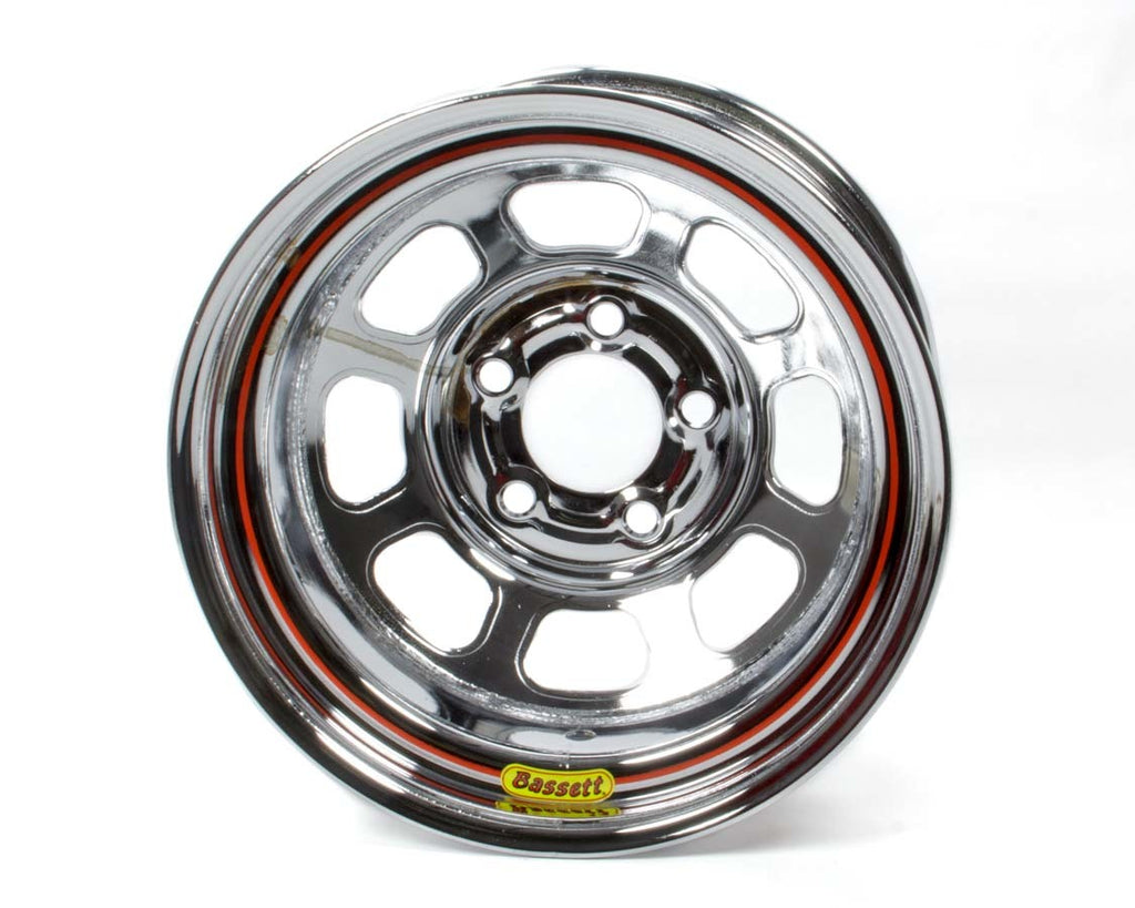 BASSETT 58D52EC 15x8 Wheel 5x5 Chrome D-Hole Armor Edge