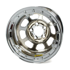 BASSETT 58DC2ICLK 15x8 B/L Chrome Wheel 4.75BC 2in BS