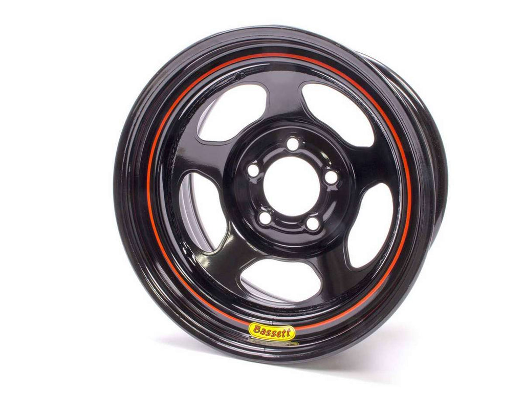 BASSETT 58R52EB 15x8 5x5 Blk Inertia Armor Edge