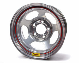 BASSETT 58R52E 15x8 5x5 Silver Inertia Armor Edge