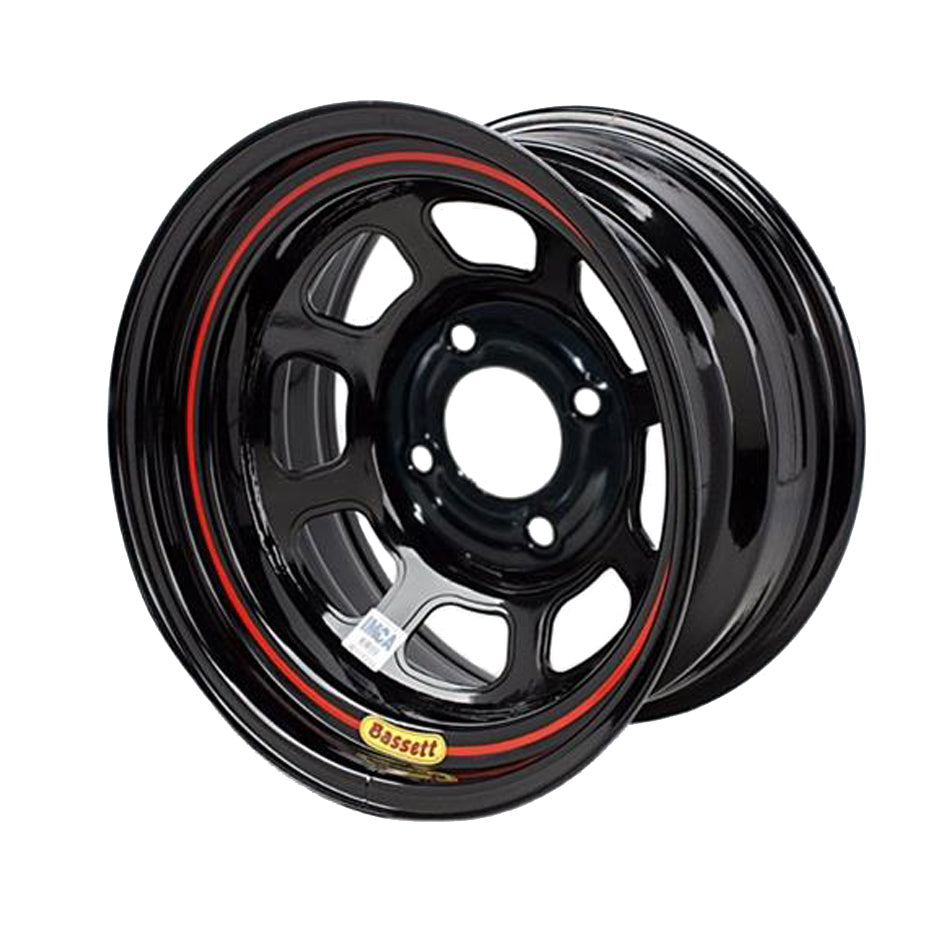 BASSETT 58S545 15x8 5x5 Black Spun 4.5in BS