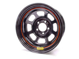 BASSETT D58DF4 15x8 D Hole 5x4.5 BC 4in BS Black DOT