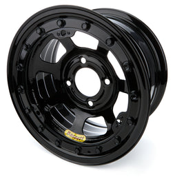 BASSETT L37ST4L Wheel 13X7 4X4.5 4in BS Black D-Hole