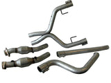 BBK PERFORMANCE 4011 Off-Road X-Pipe w/Conv. - 05-09 Mustang V6