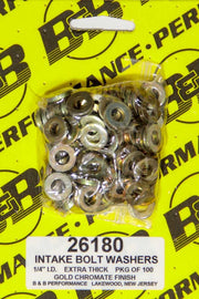 B and B PERFORMANCE PRODUCTS 26180 H/T Special Washers - 1/4in .540in OD (100)