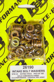 B and B PERFORMANCE PRODUCTS 26190 H/T Special Washers - 5/16in .590in OD (100)