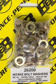 B and B PERFORMANCE PRODUCTS 26200 H/T Special Washers - 3/8in .625in OD (100)