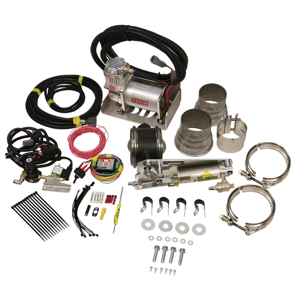 BD DIESEL 1028135 Exhaust Brake Universal 3.5in w/ Air Compressor