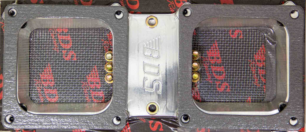 BLOWER DRIVE SERVICE CA-9027 671-871 Dual 4500 Billet Carb. Adapter Kit - Pol.