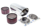 BLOWER DRIVE SERVICE SC-9003 Dual Dominator Scoop w/ Filters - Polished