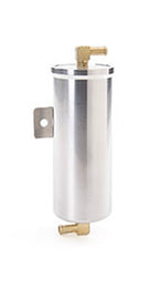 BE-COOL RADIATORS 70003 Billet Alum. Recovery Tank Vented Diam-Cut Fin