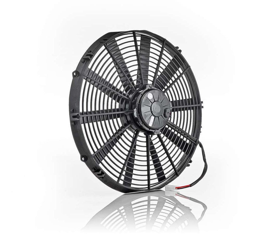 BE-COOL RADIATORS 75001 16in Electric Fan Puller Black Straight Blade