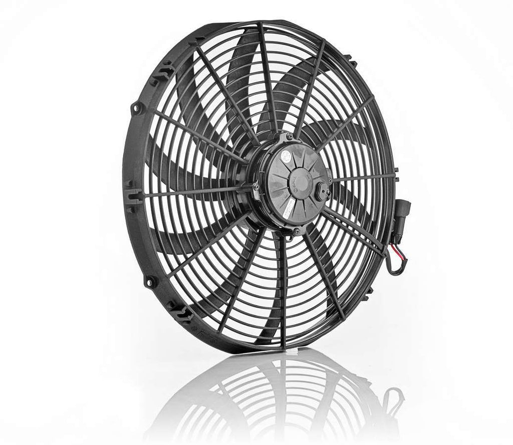 BE-COOL RADIATORS 75068 16in Euro Black Electric Fan Super Duty Puller