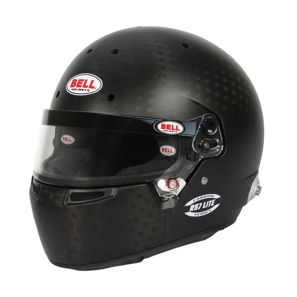 BELL HELMETS 1237A90 BELL Helmets RS7 Carbon Lite Full Face Helmet - Snell SA2025, FIA Approved, Head and Neck Support Ready, Size 7-1/2