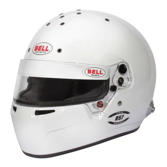 BELL HELMETS 1310B32 Bell Helmets RS7 Full Face Helmet – Size 7 5/8+ – White – Snell SA2025 & FIA Approved