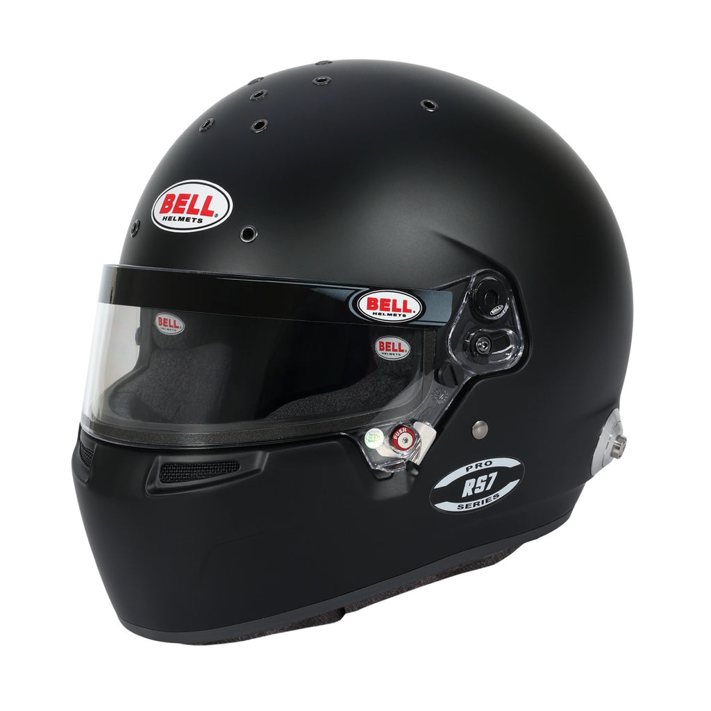 BELL HELMETS 1310B46 Bell Helmets RS7 Full Face Helmet - Snell SA2025, FIA Approved, Flat Black, Size 7-1/8