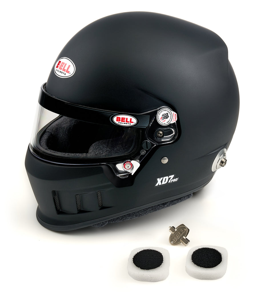 BELL HELMETS 1366016 BELL Helmets XD7 Full Face Helmet - Flat Black, Size 7-5/8 Plus, SA2025 & FIA Approved
