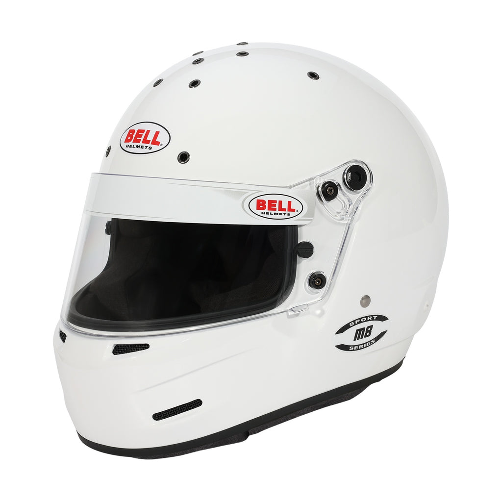 BELL HELMETS 1419A58 BELL HELMETS M8 Full Face Helmet - Snell SA2025 Certified - 3X-Large White