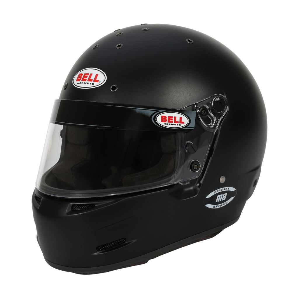 BELL HELMETS 1419A66 BELL Helmets M8 Full Face Helmet with Snell SA2025 Certification - Flat Black, X-Large