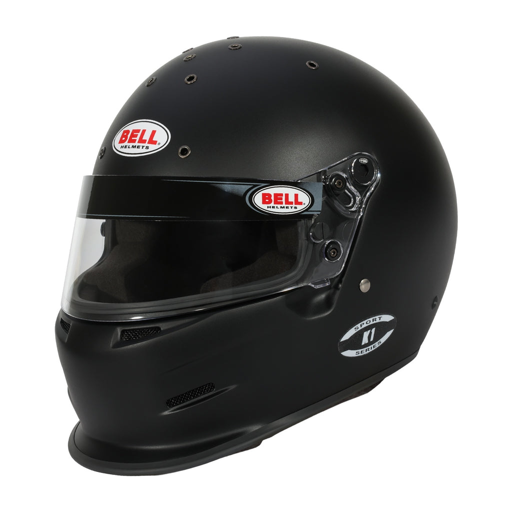 BELL HELMETS 1420D05 Bell Helmets K1 Large Black Full Face Helmet with SA2025 Certification and Head & Neck Support Ready