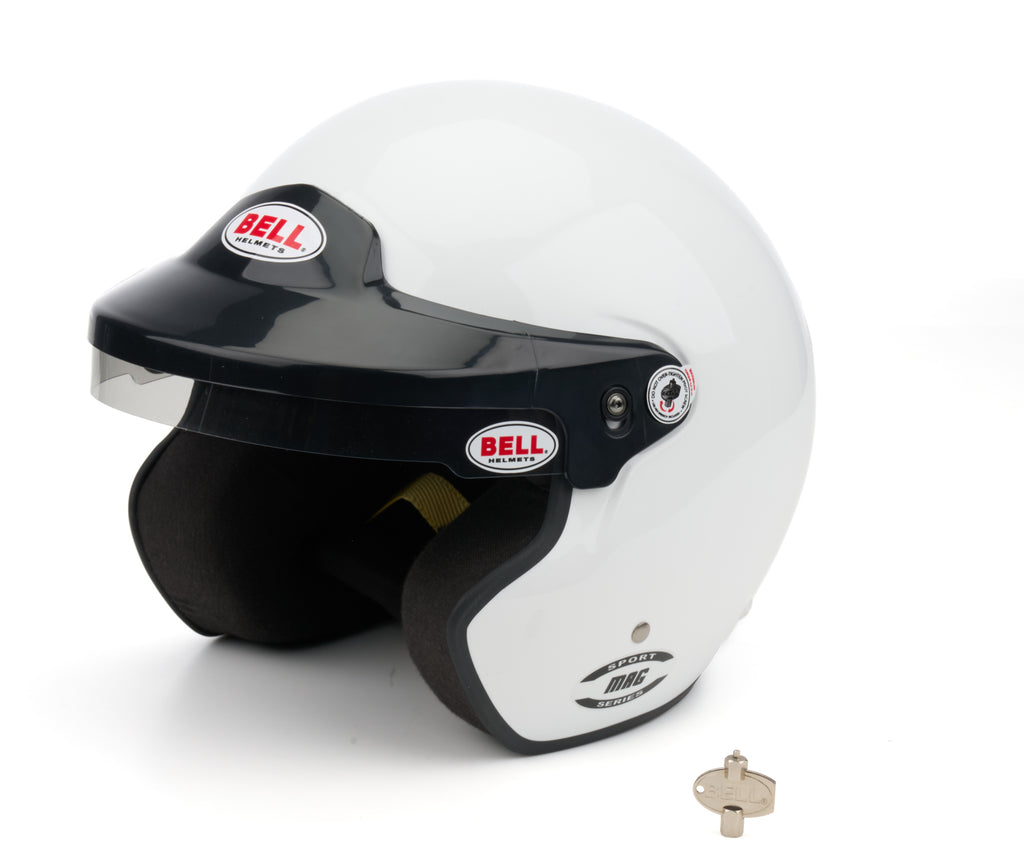 BELL HELMETS 1435A66 BELL Helmets MAG Open Face Helmet 1435A66 - Snell SA2025 Certified, 3X-Large White