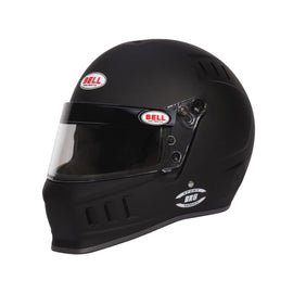 BELL HELMETS 1436A35 BELL Helmets BR8 Small Flat Black SA2025 Racing Helmet with Head and Neck Support Ready