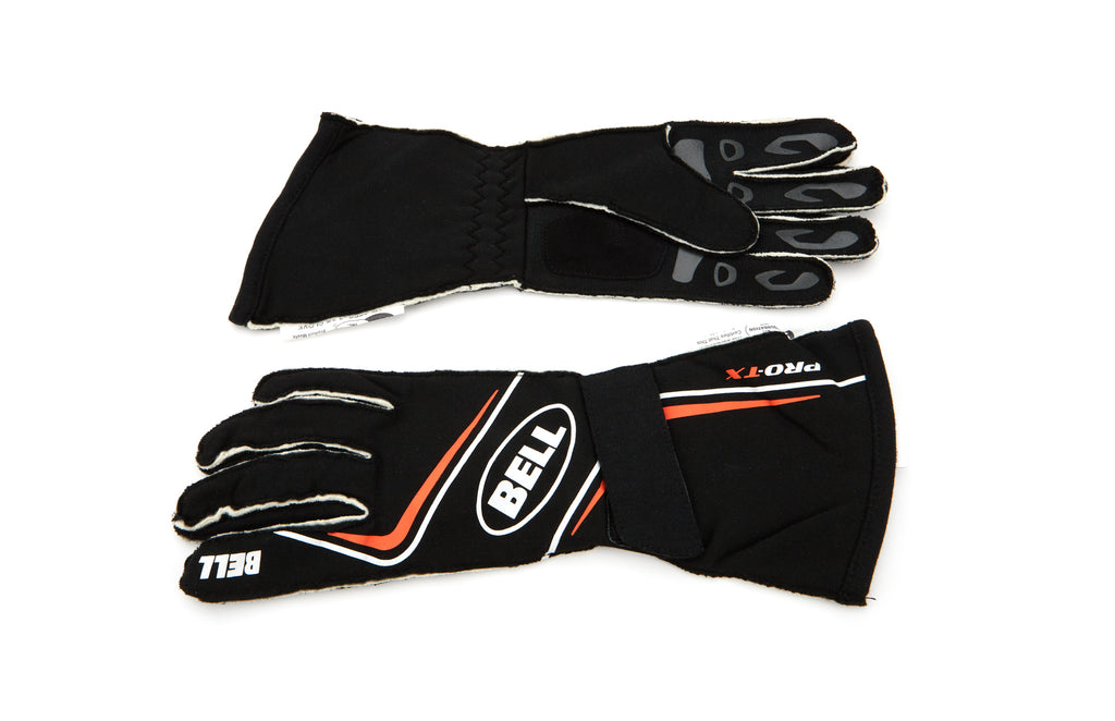 BELL HELMETS BR20053 Glove PRO-TX Black/Org Large SFI 3.3/5