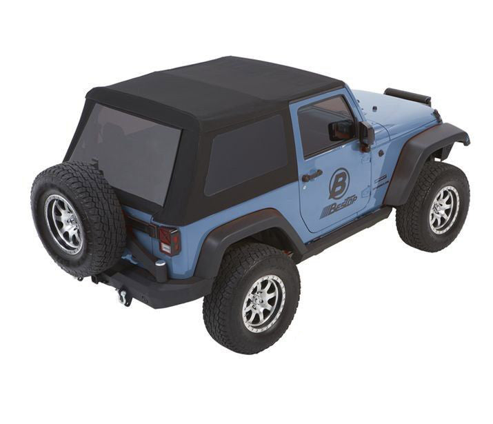 BESTOP 54922-17 Trektop NX Glide Black Twill 07-   Wrangler 2Dr