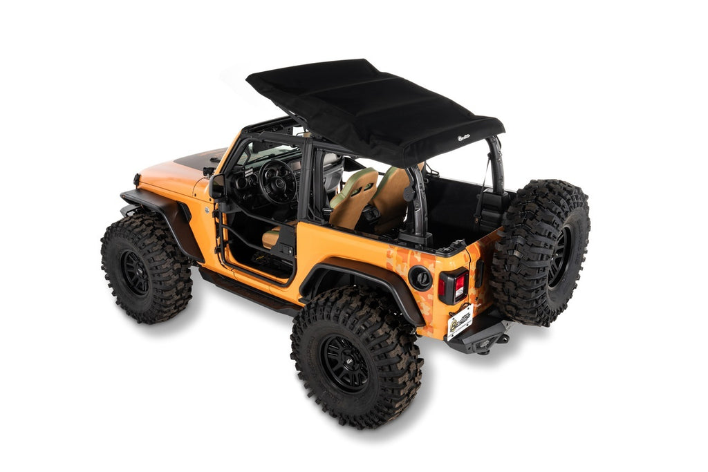 BESTOP 54930-17 18- Jeep Wrangler JL 2Dr Trektop Glide Blk Twill