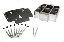 THE BLOWER SHOP 5024 Blower Manifold Spacer 4in - Polished