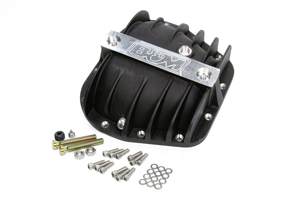 B and M AUTOMOTIVE 41298 Rear End Cover Cast Alum Ford 9.75 12-Bolt Black