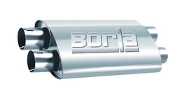 BORLA 400286 BORLA ProXS Muffler 2.5 Inch Dual Inlet/Outlet - Stainless Steel