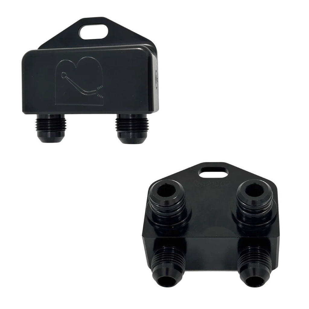 BOWLER PERFORMANCE TRANSMISSIONS 2410013 Bowler Performance Transmissions 2410013 90-Degree -8 AN Male Transmission Cooler Fitting for 6R80E