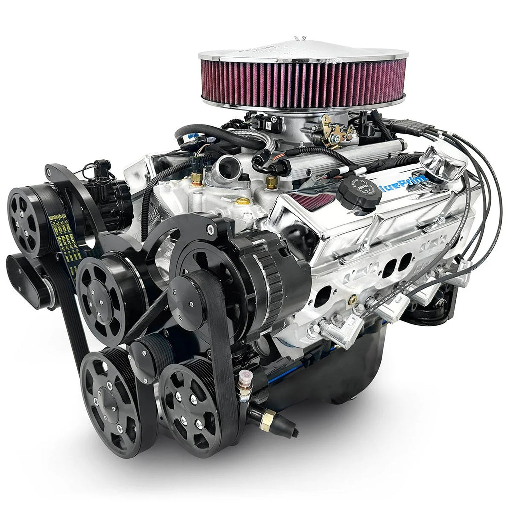 BLUEPRINT ENGINES BP38318MPFIKB SBC 383 Crate Engine w/ EFI Dressed w/Pulley Kit