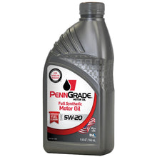 Load image into Gallery viewer, PENNGRADE MOTOR OIL 62826 PennGrade Full Synthetic 5w20 1 Quart