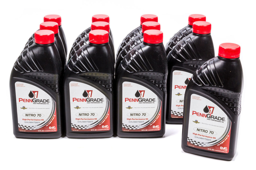 PENNGRADE MOTOR OIL 71176-12 Nitro 70 Racing Oil Case/12-Qt