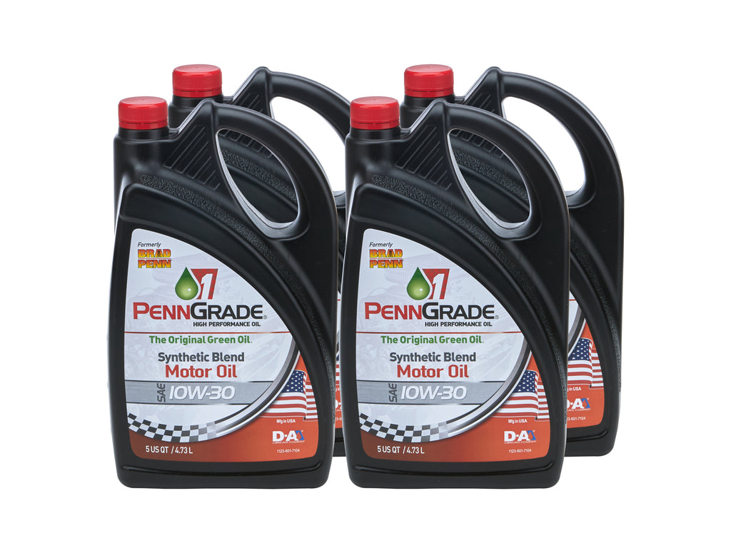 PENNGRADE MOTOR OIL 71500-4 10w30 Racing Oil Case 4 x 5 Quart Bottles