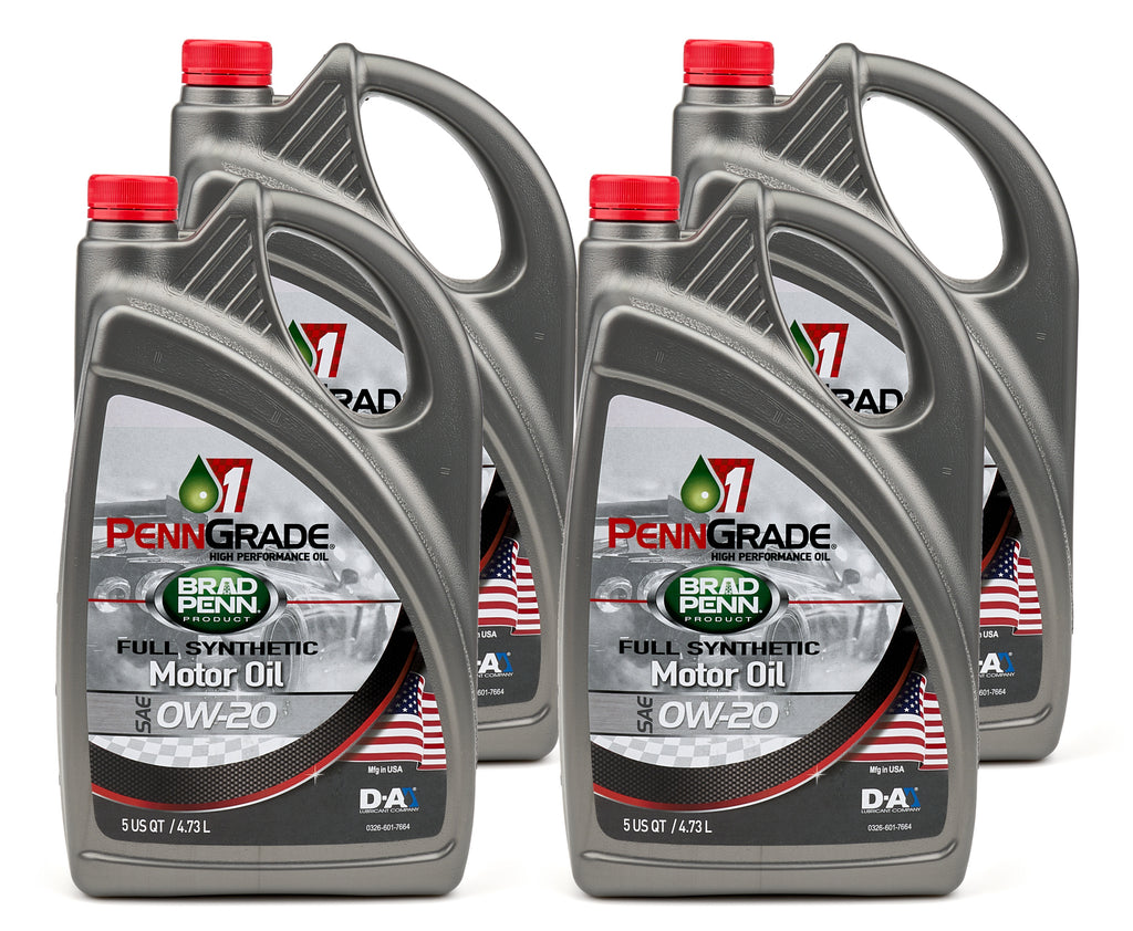 PENNGRADE MOTOR OIL 71700-4 PennGrade Motor Oil 71700-4 0W20 SAE Full Synthetic Oil Case (4 x 5 Quart Bottles)