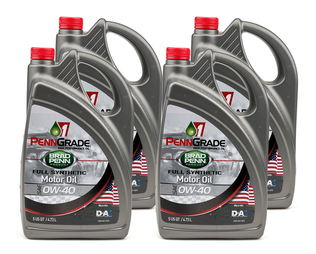 PENNGRADE MOTOR OIL 71720-4 PennGrade Motor Oil 71720-4 0W-40 Synthetic High Zinc Motor Oil, 4 Pack of 5 Quart Bottles