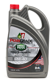 PENNGRADE MOTOR OIL BPO71720 PennGrade Motor Oil 0W-40 SAE Full Synthetic, 5 Quart Jug