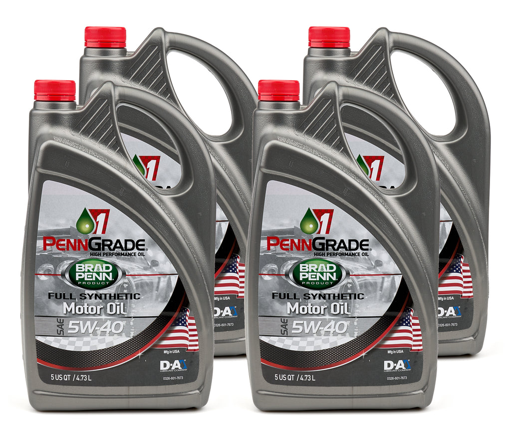 PENNGRADE MOTOR OIL 71730-4 PennGrade Motor Oil 71730-4 5W40 Synthetic High Zinc Motor Oil – 4-Pack, 5 Quart Jugs
