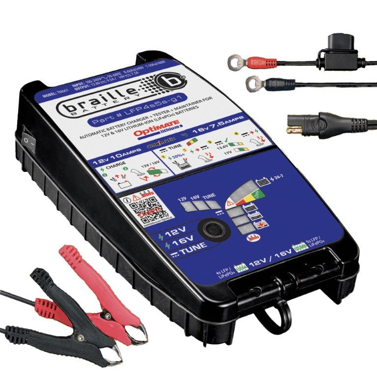 BRAILLE AUTO BATTERY TM661 16-Volt Lithium Battery Charger