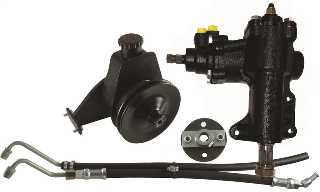 BORGESON 999027 Borgeson Power Steering Box Kit for 1968-1970 Ford Mustang with Manual Steering, 14:1 Ratio