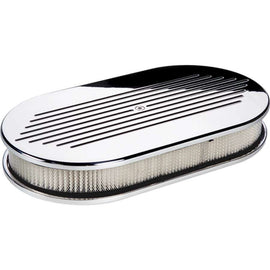 BILLET SPECIALTIES 15420 Large Oval Ball Milled Air Cleaner