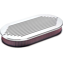 BILLET SPECIALTIES 15520 Dual Quad Air Cleaner Ball Milled