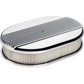 BILLET SPECIALTIES 15630 Small Ribbed Oval Air Cleaner