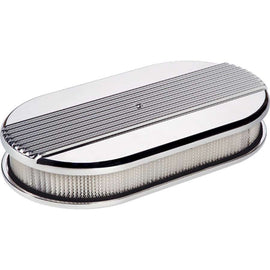 BILLET SPECIALTIES 15640 Large Ribbed Oval Air Cleaner