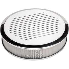 BILLET SPECIALTIES 15820 Air Cleaner 14in Round Ball Milled Polished